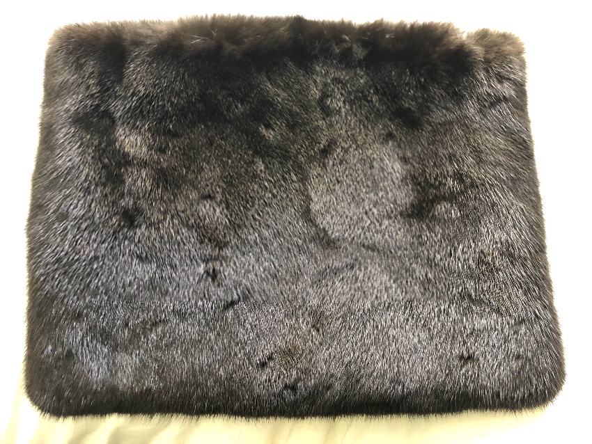 Bespoke Black Mink Fur Clutch Size M