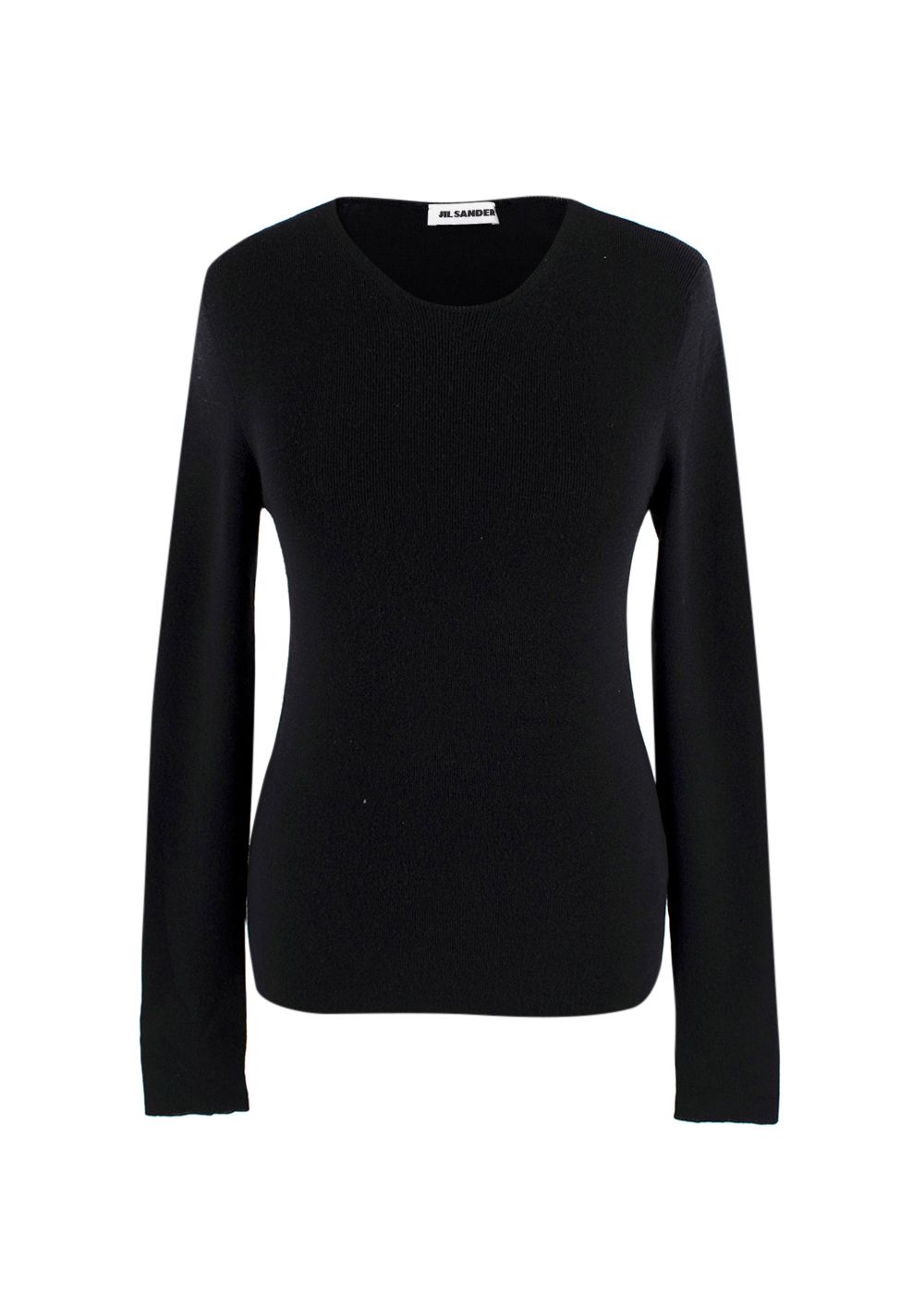 Jil Sander Black Fine Knit Jumper Size XS cashmere