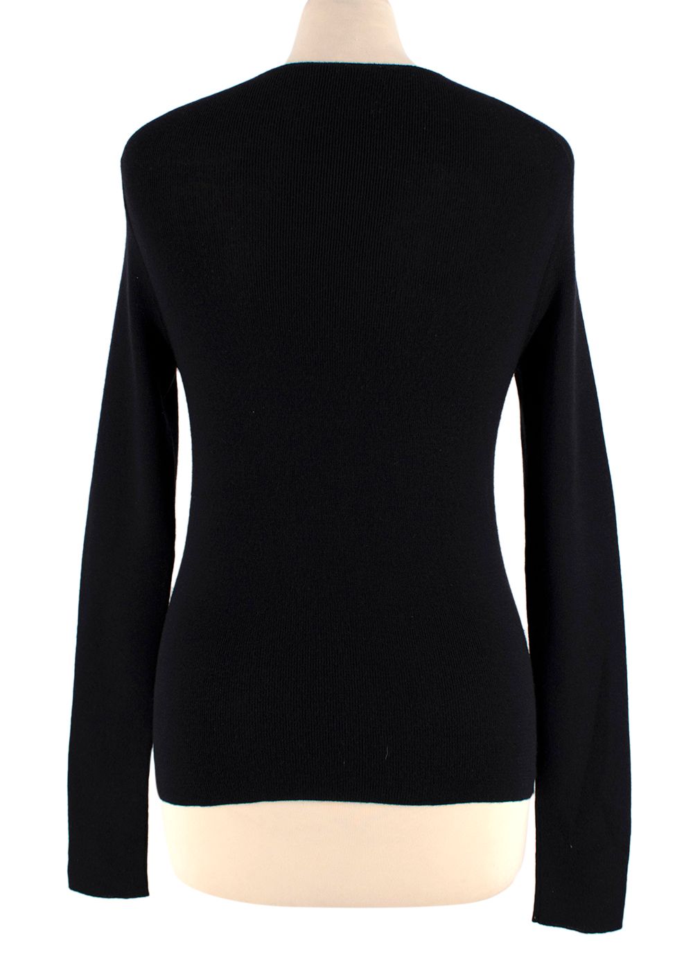 Jil Sander Black Fine Knit Jumper Size XS cashmere