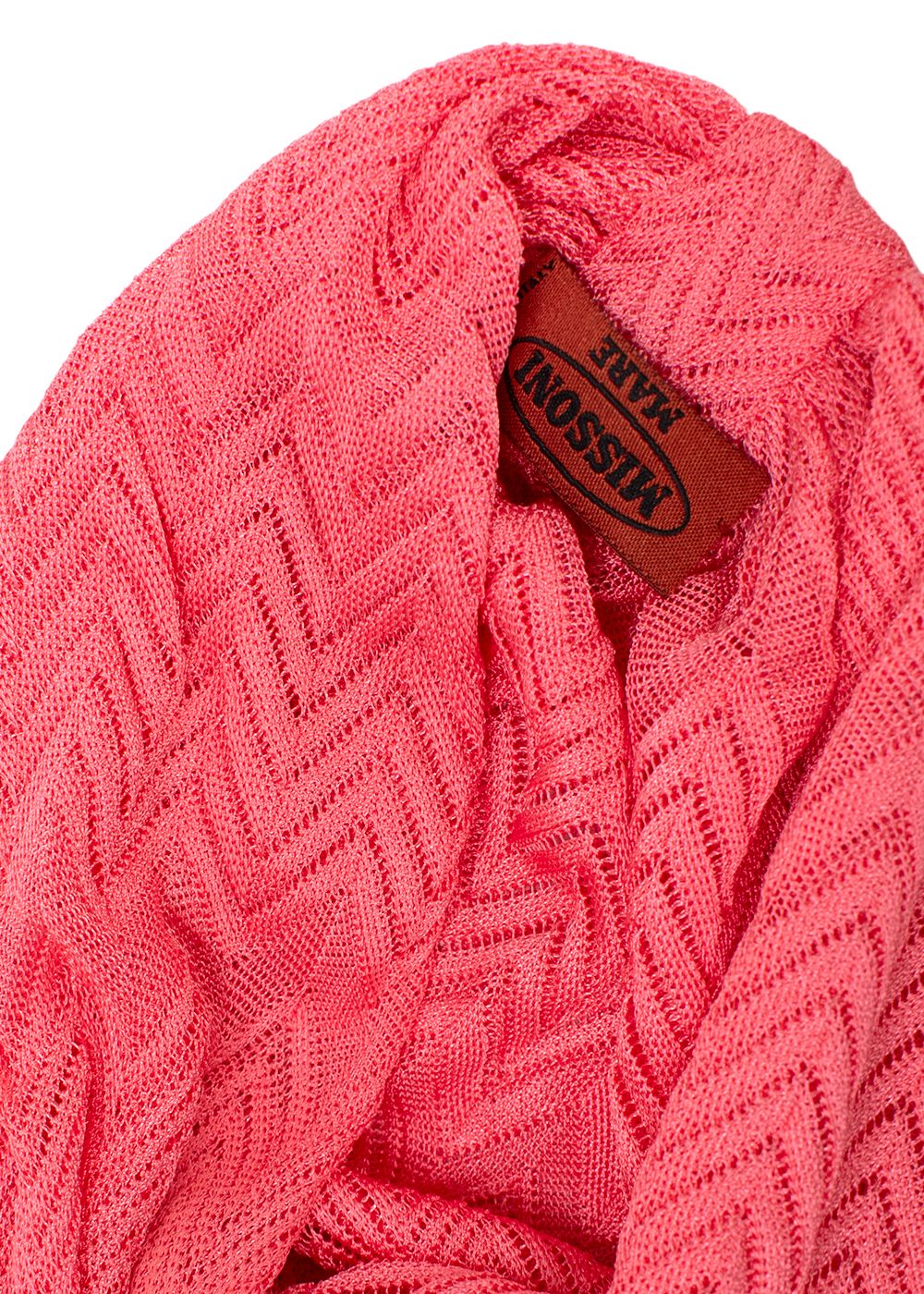 Preowned Missoni Coral Knit Turban Pink polyester