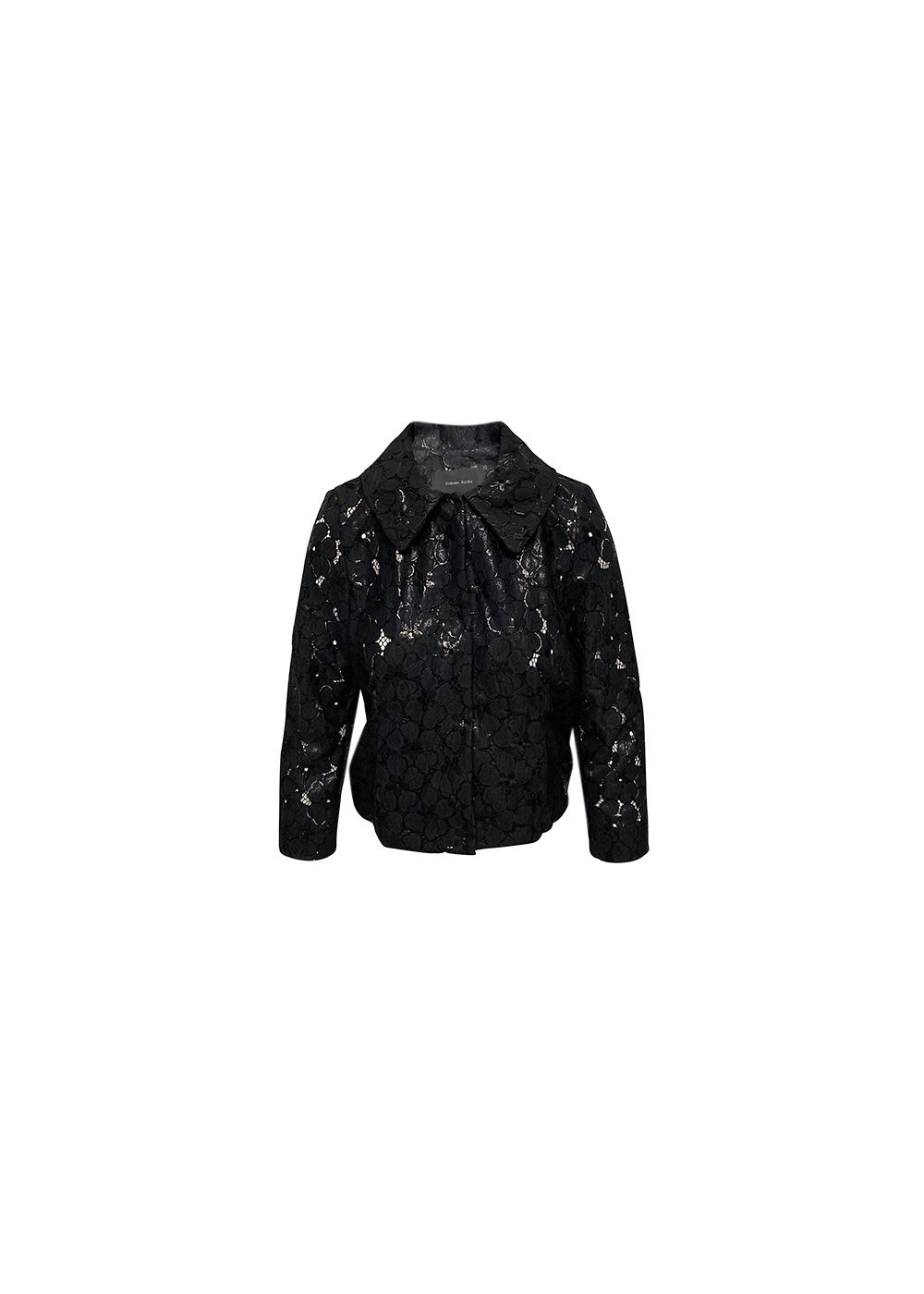 Preowned Simone Rocha Black Lace Jacket Size S nylon