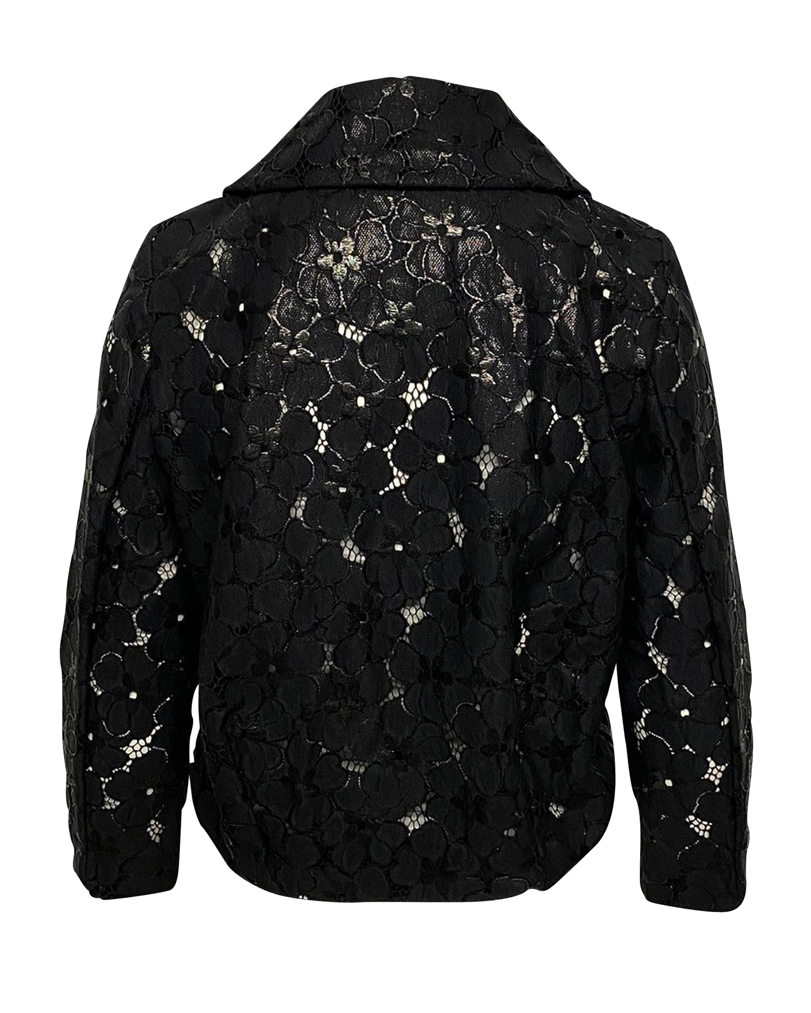 Preowned Simone Rocha Black Lace Jacket Size S nylon