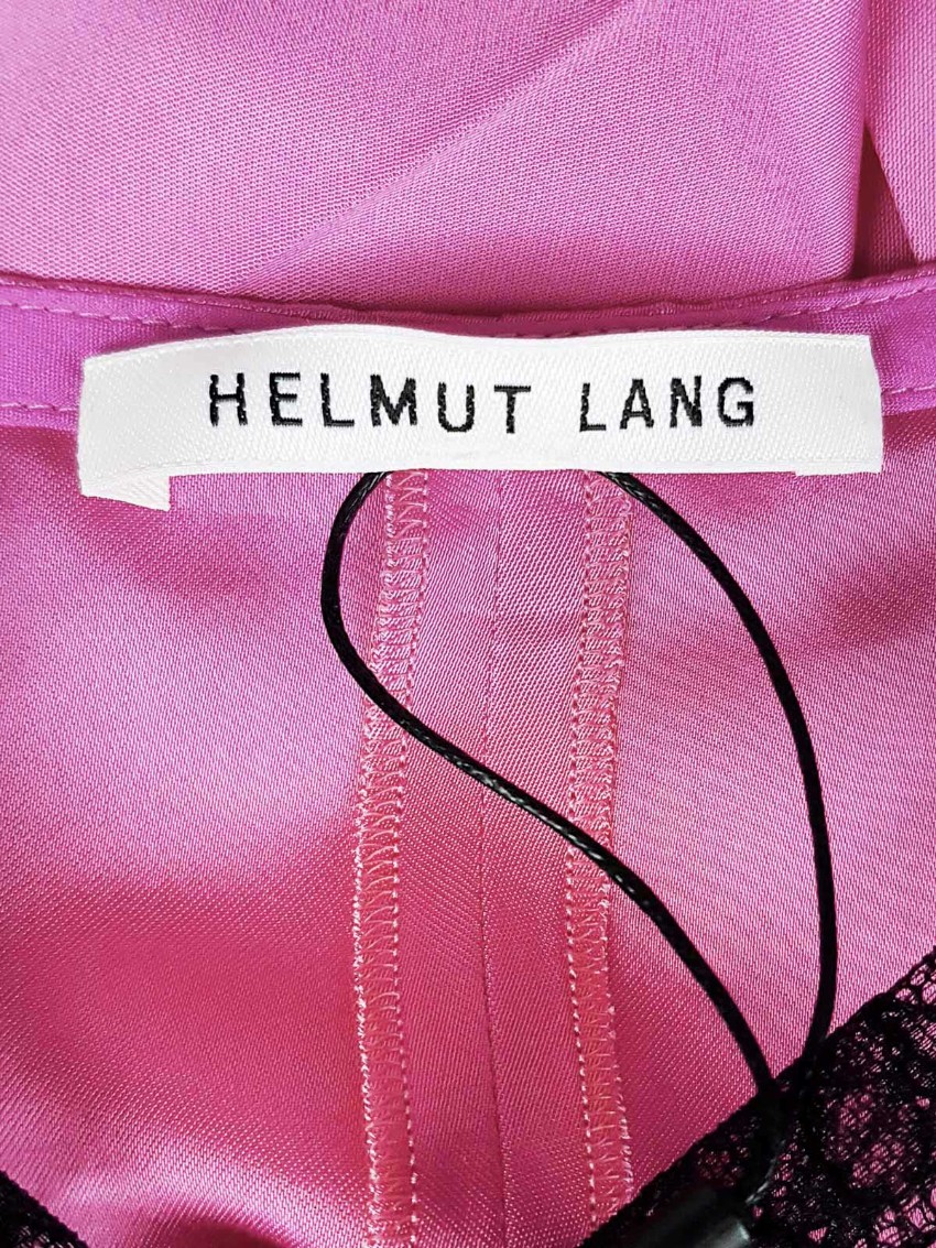 Helmut Lang Sleeveless Lace Trim Cami Slip Top Size L Pink