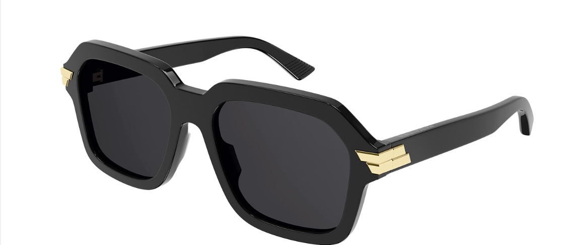 Preowned Bottega Veneta Black BV1123S Sunglasses acetate