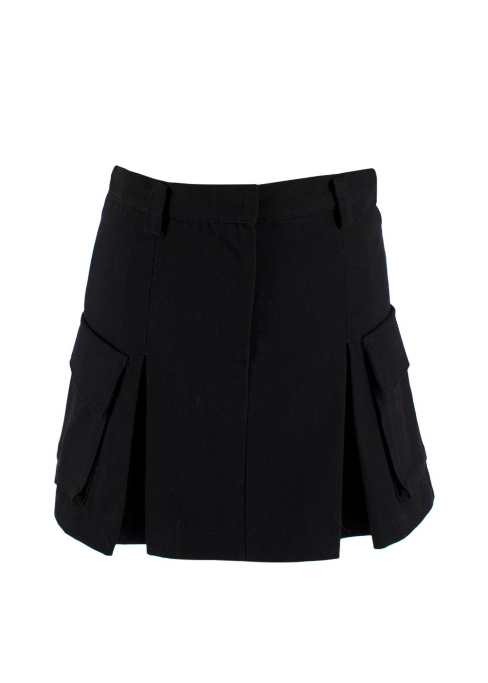 The Frankie Shop Black Audrey Cargo Mini Skirt Size S cotton