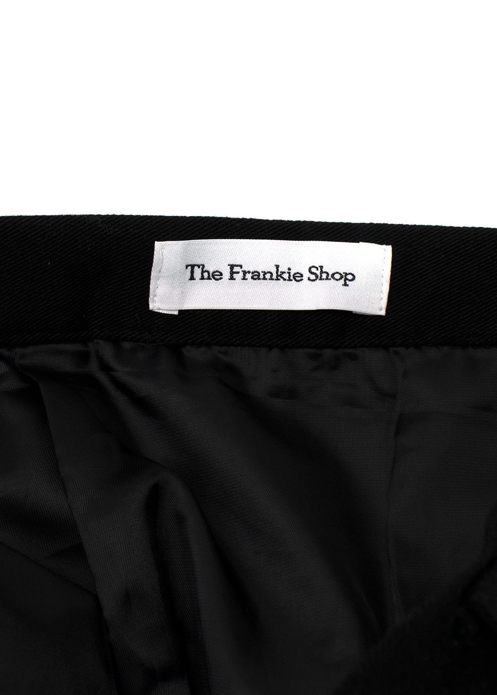 The Frankie Shop Black Audrey Cargo Mini Skirt Size S cotton