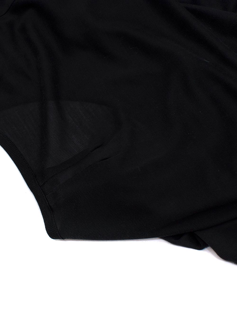 Preowned Saint Laurent Black Cotton Lightweight Pocket T-shirt Size S