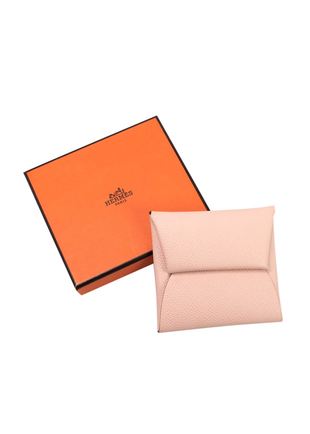 Hermes Light Pink Verso Epsom Leather Bastia Coin Purse