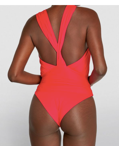 Magda ButRym Cross-over swimsuit Size XS Pink polyamide/elastane