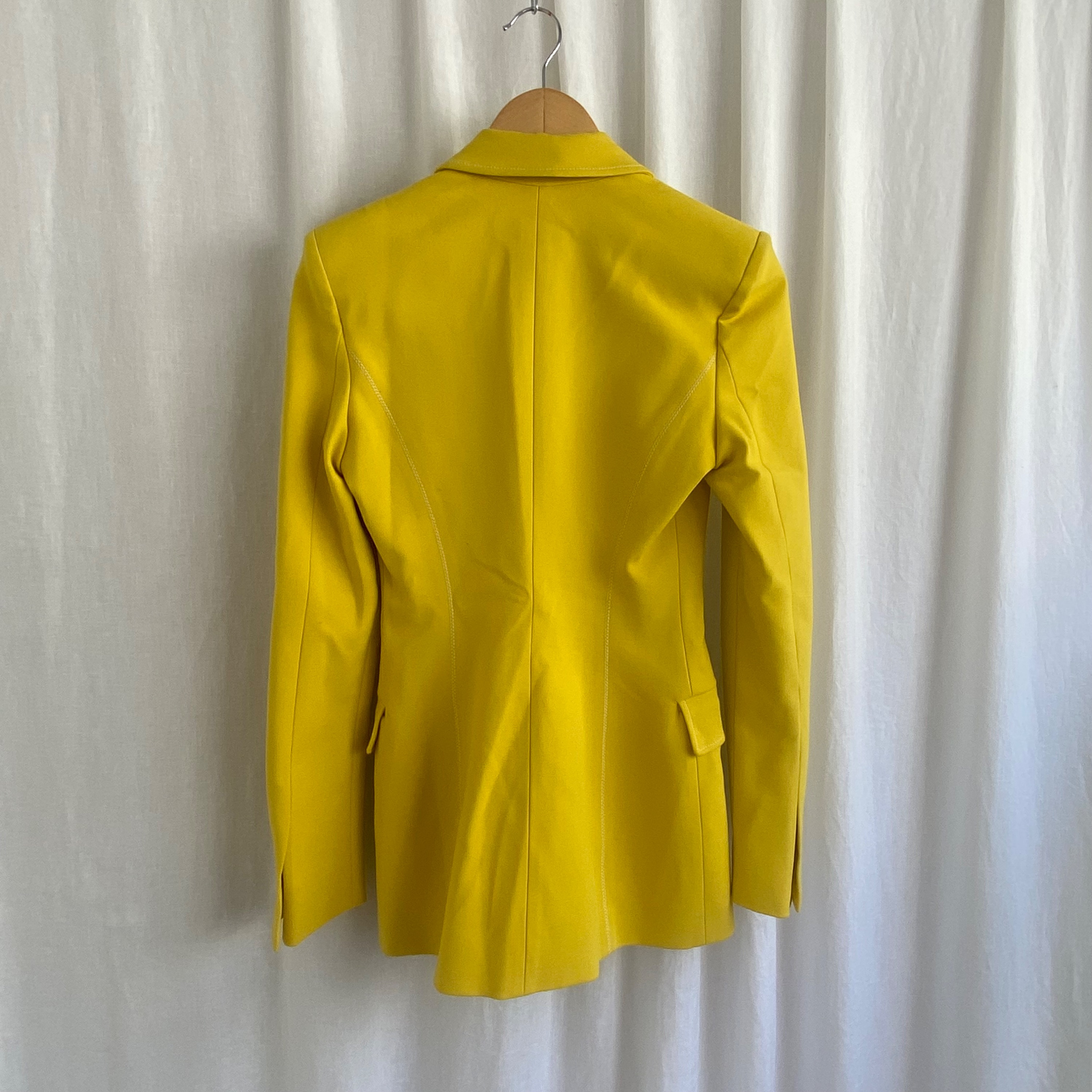 Dundas Yellow Punto Milano Parisi Blazer Size 38 viscose