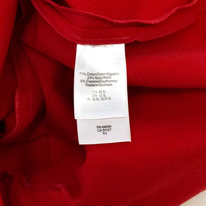 Preowned DKNY Red Sleeveless Dress Size S cotton