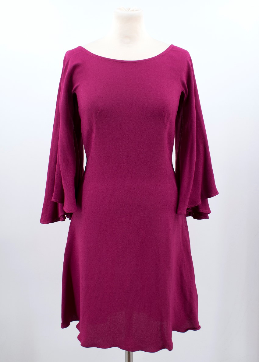 Preowned Ghost Plum Dress Size XXS Purple viscose