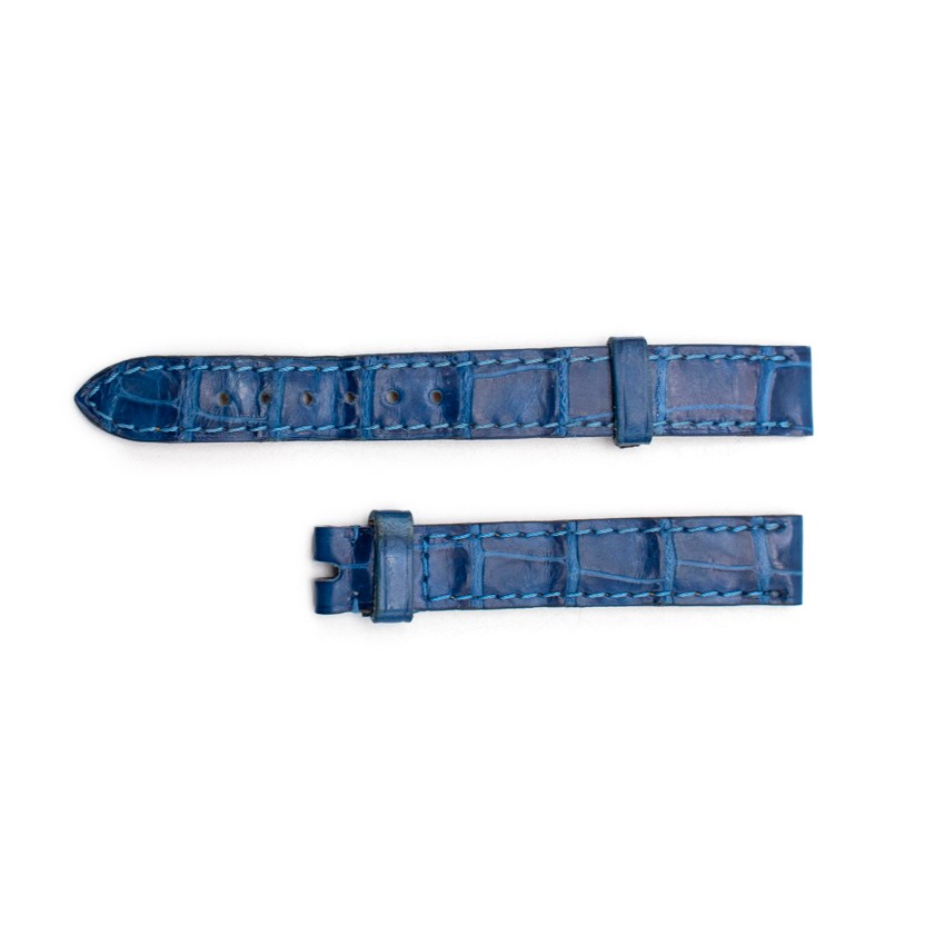 Preowned Chopard Navy Blue Alligator Leather Watch Strap