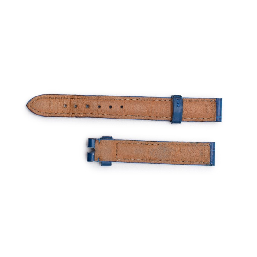 Preowned Chopard Navy Blue Alligator Leather Watch Strap