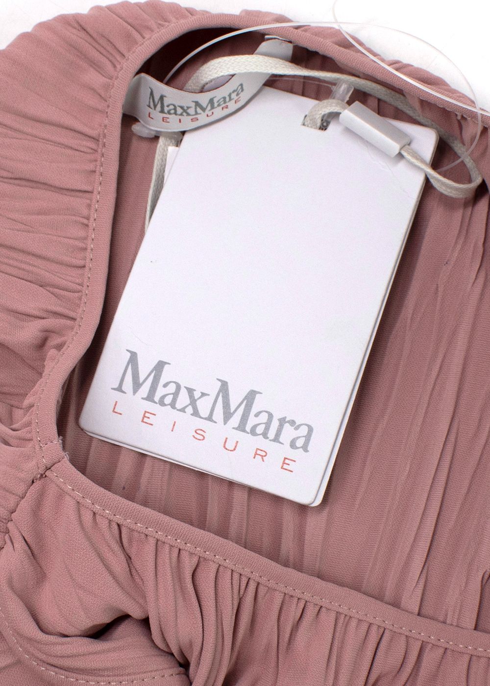 MaxMara Leisure Blush Pink Vadius Pleated Midi Dress Size S