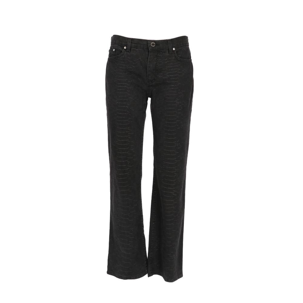 Roberto Cavalli Black Cotton Jeans - 2000s