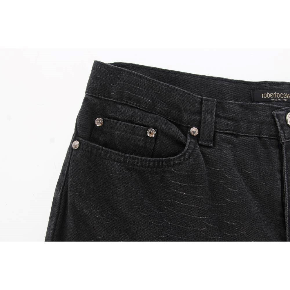 Roberto Cavalli Black Cotton Jeans - 2000s