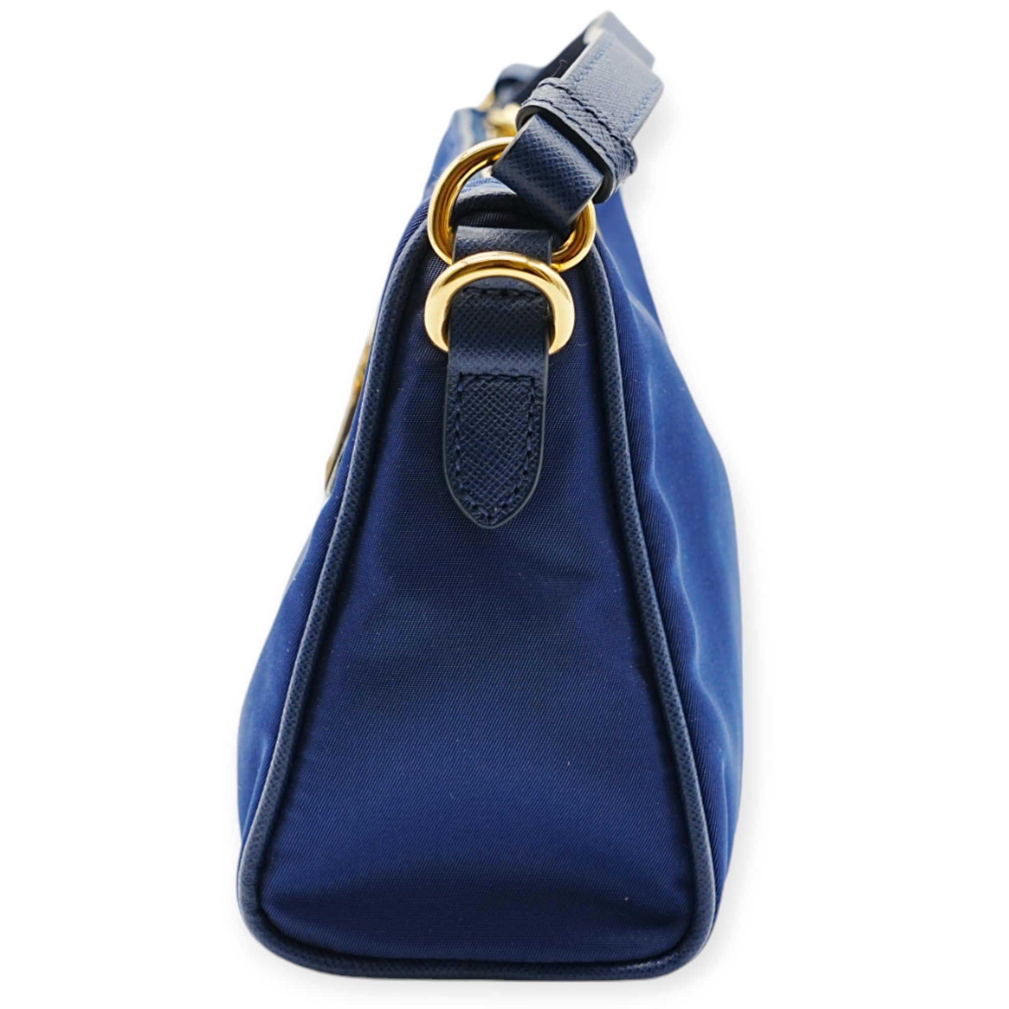 Prada Blue Nylon Shoulder Bag - '10s