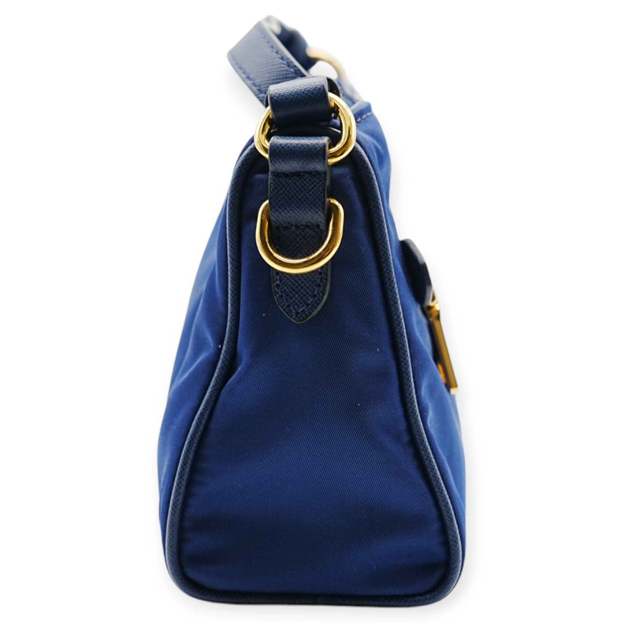 Prada Blue Nylon Shoulder Bag - '10s