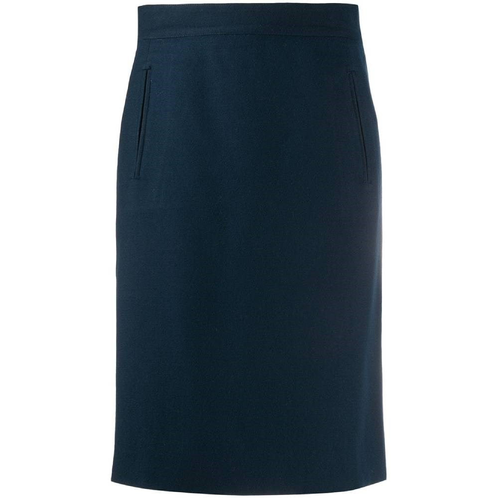 Gianfranco Ferré Blue Wool Skirt - '90s