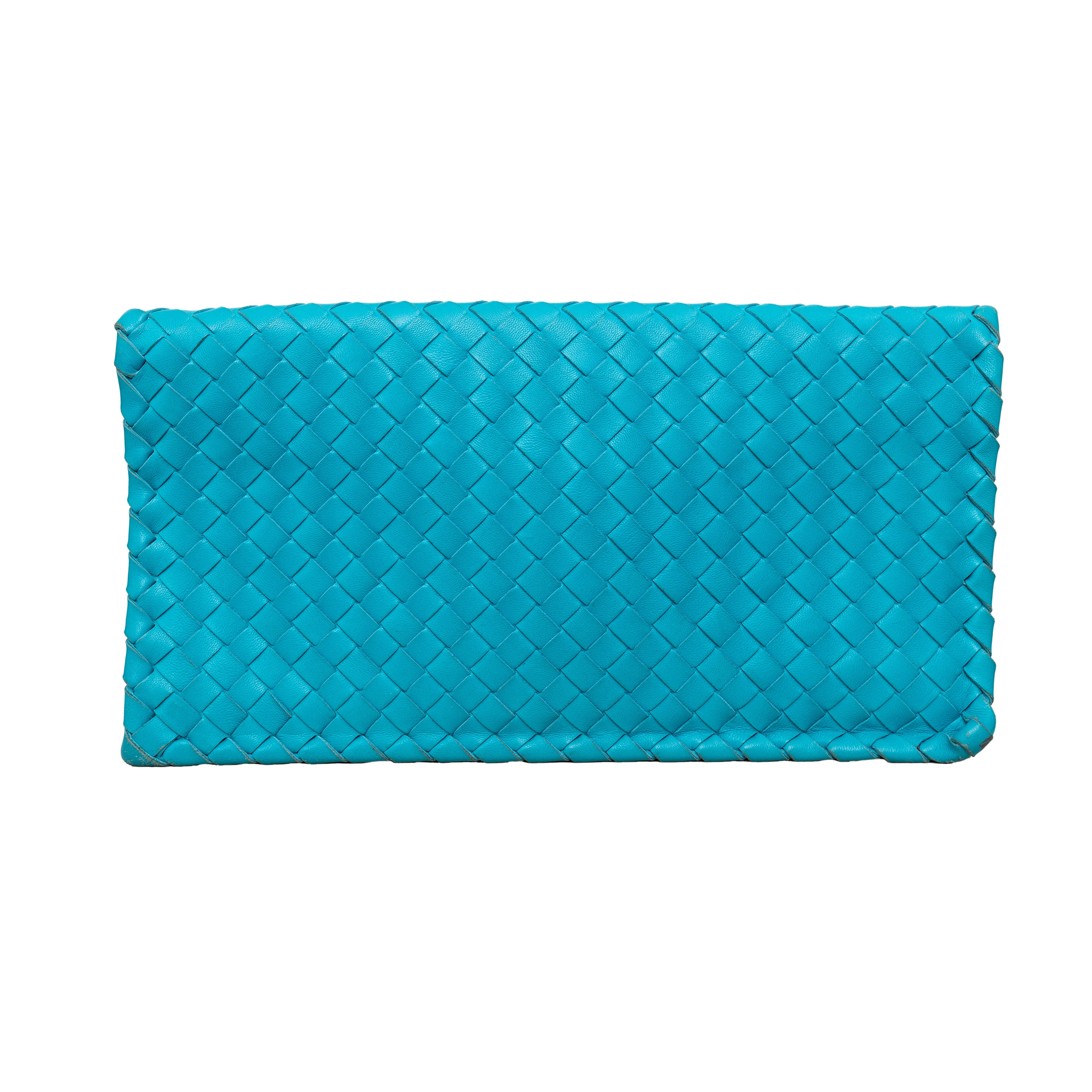 Bottega Veneta Intrecciato Turn-Lock Clutch - '10s