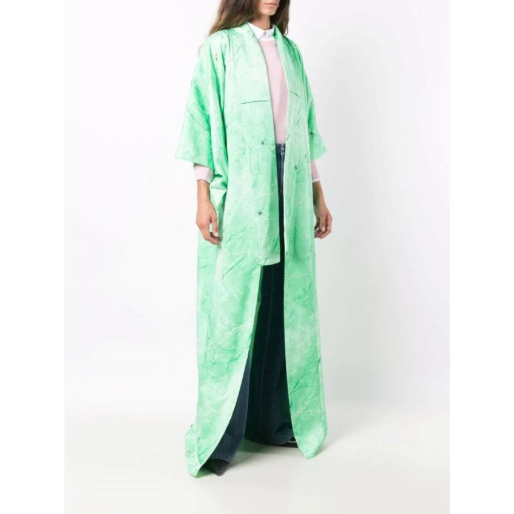 A.N.G.E.L.O. Vintage Cult Green Silk Kimono - '70s