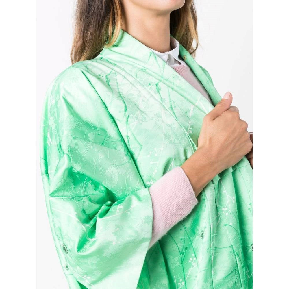 A.N.G.E.L.O. Vintage Cult Green Silk Kimono - '70s