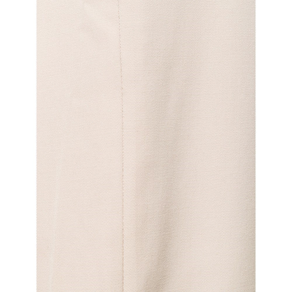 Jean-Louis Scherrer Beige Wool Skirt - '90s