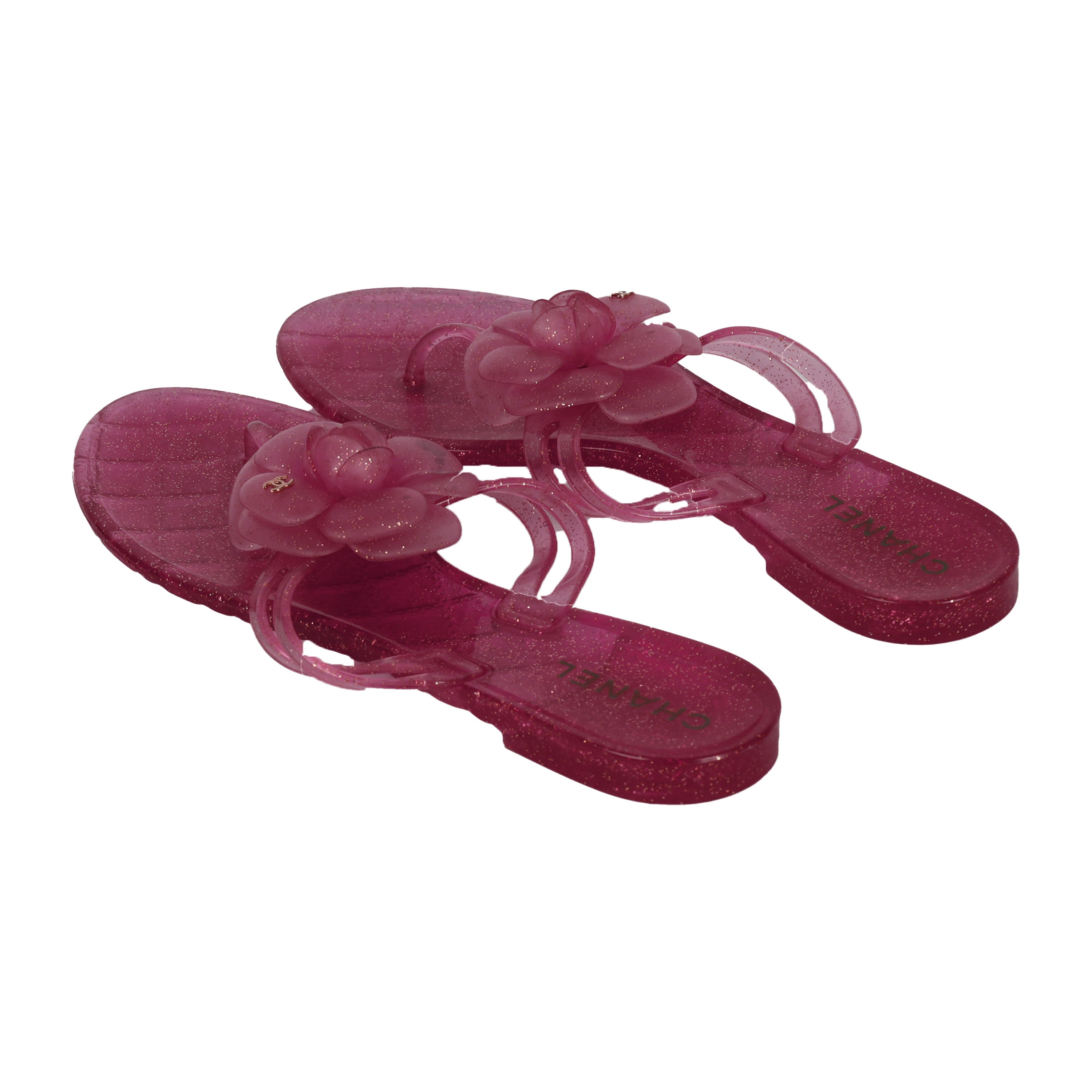 Chanel Jelly Camellia Flip-Flop - '10s