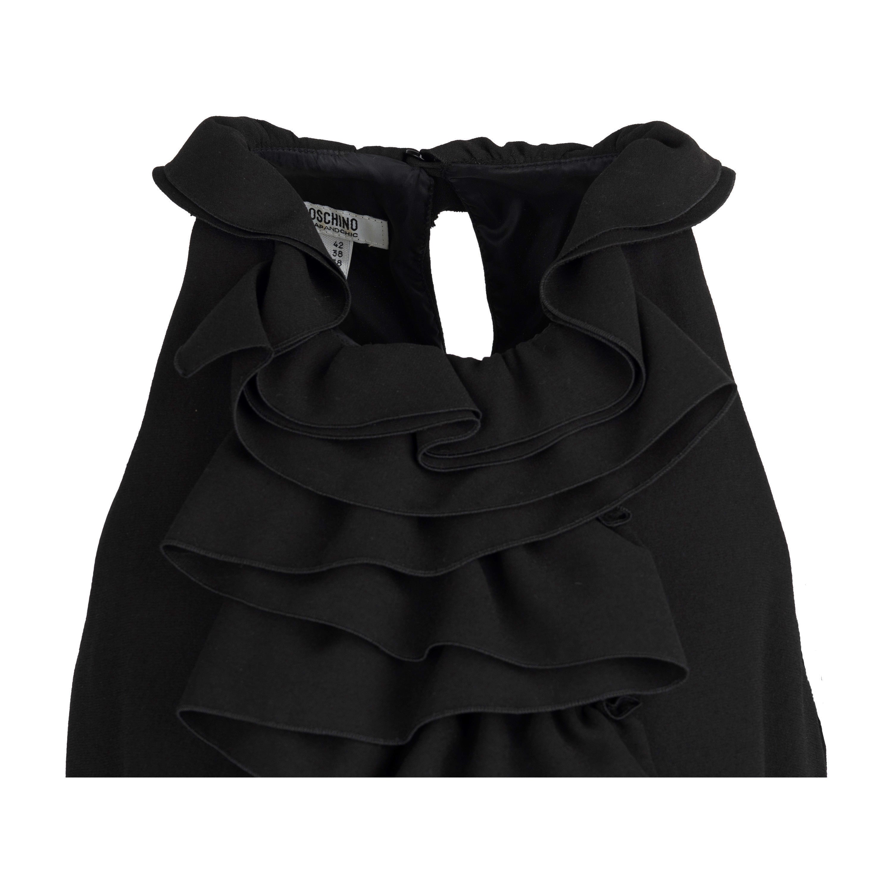 Moschino Cheap and Chic Dress with Layered Ruffles  - '00s