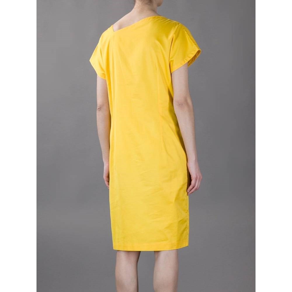 Gianni Versace Yellow Cotton Dress - '80s