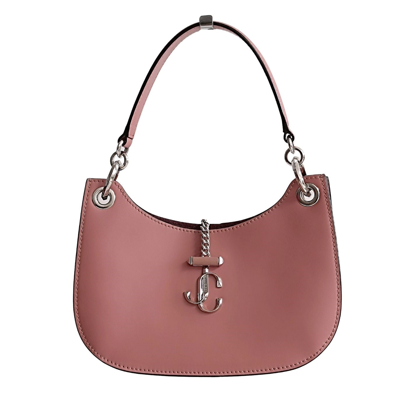 Jimmy Choo Half Moon handbag in pink leather - '10s