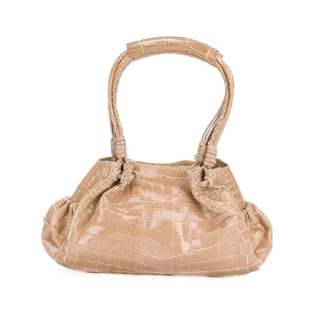 Giorgio Armani Nude Pink Crocodile Bag - 2000s