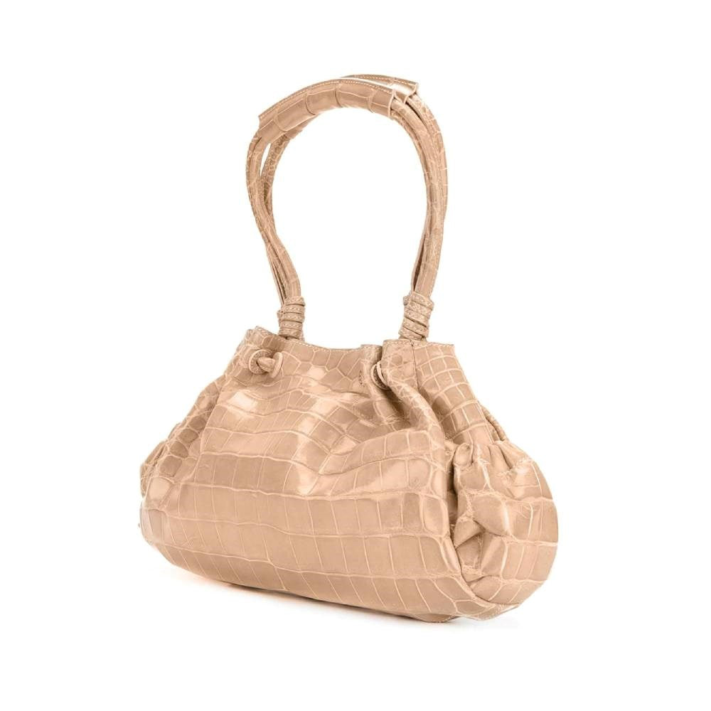 Giorgio Armani Nude Pink Crocodile Bag - 2000s