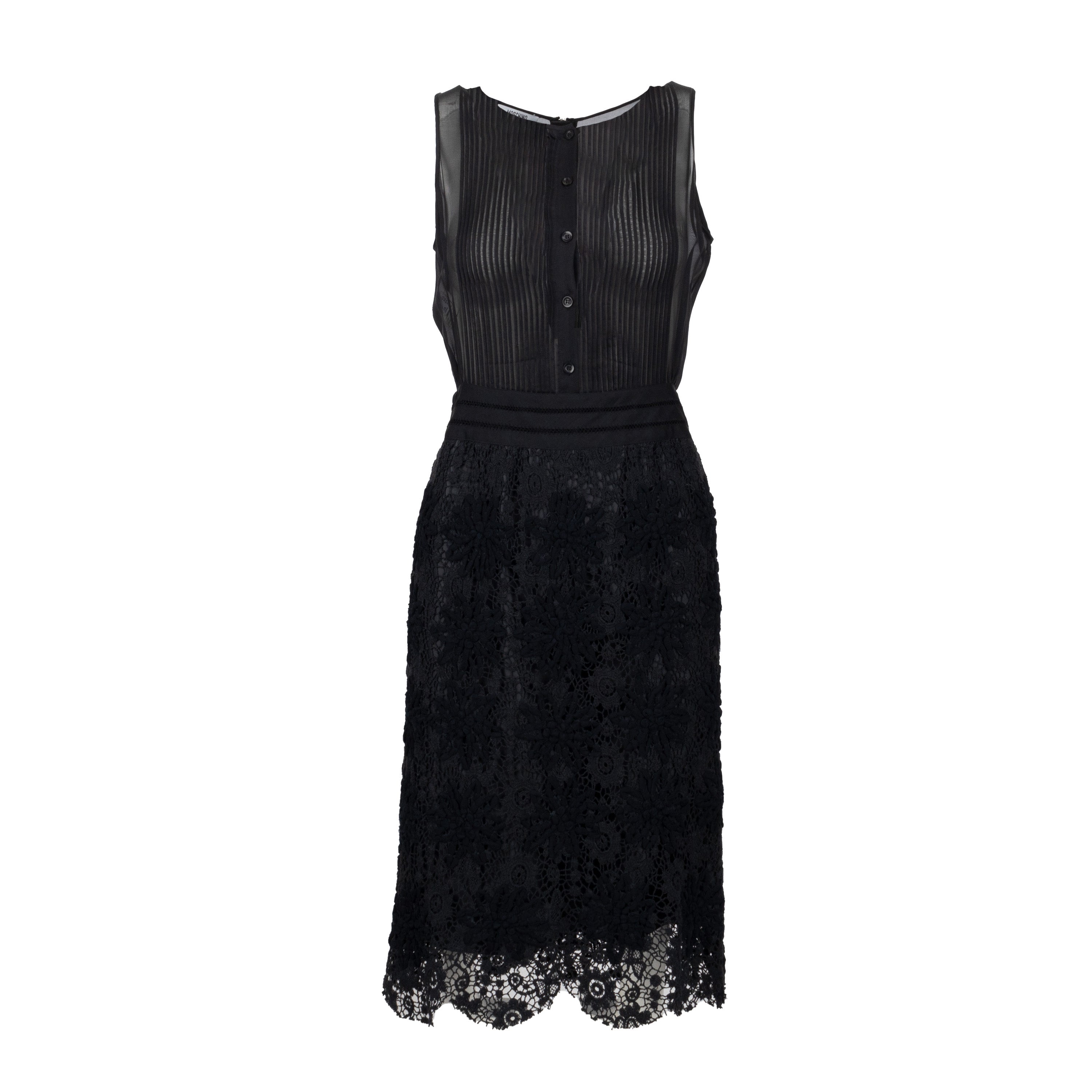 Moschino Cheap and Chic Sheer and Lace Dress - '10s