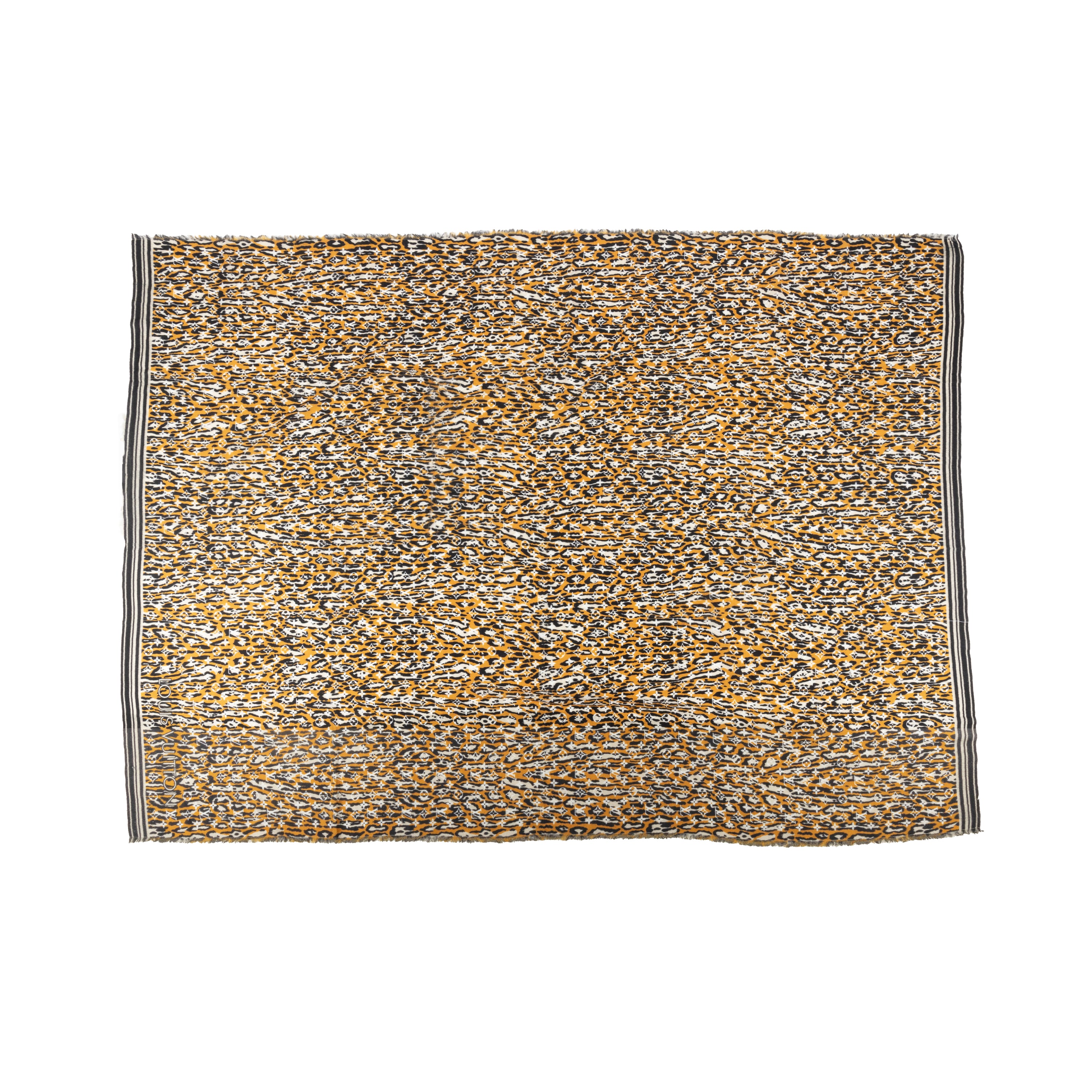 Louis Vuitton Monogram Jungle Print Scarf - '10s