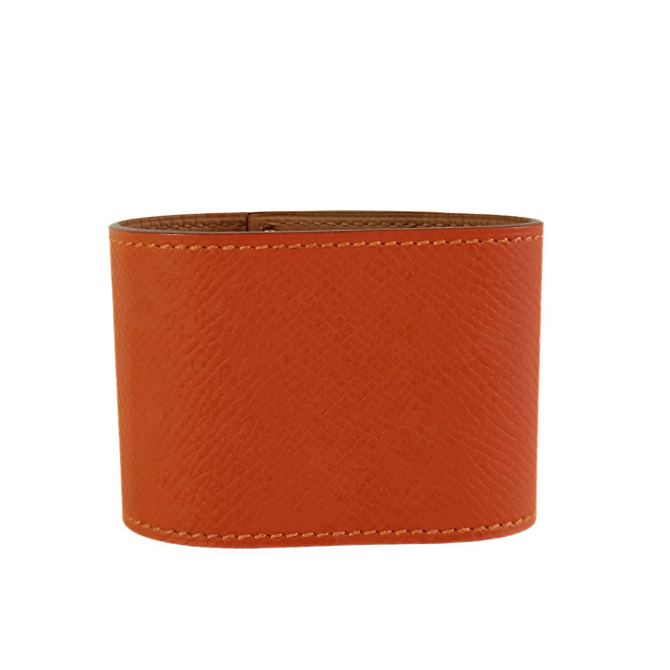 Hermès Hermès Collier de Chien bracelet in orange Epson leather - '10s