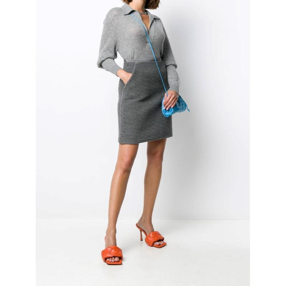 Gianfranco Ferré Grey Mini Skirt - 2000s