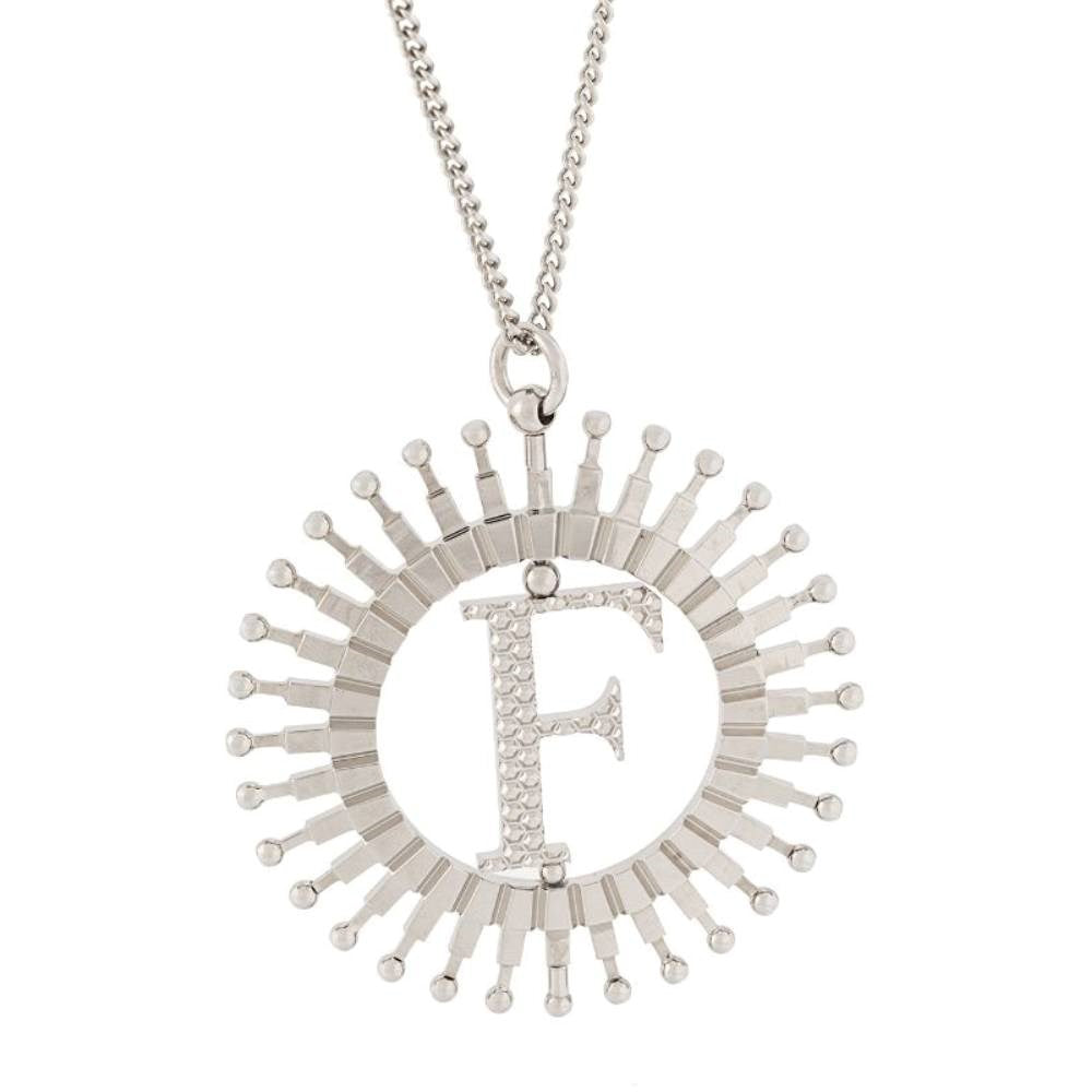 Gianfranco Ferré Silver Metal Necklace - 2000s