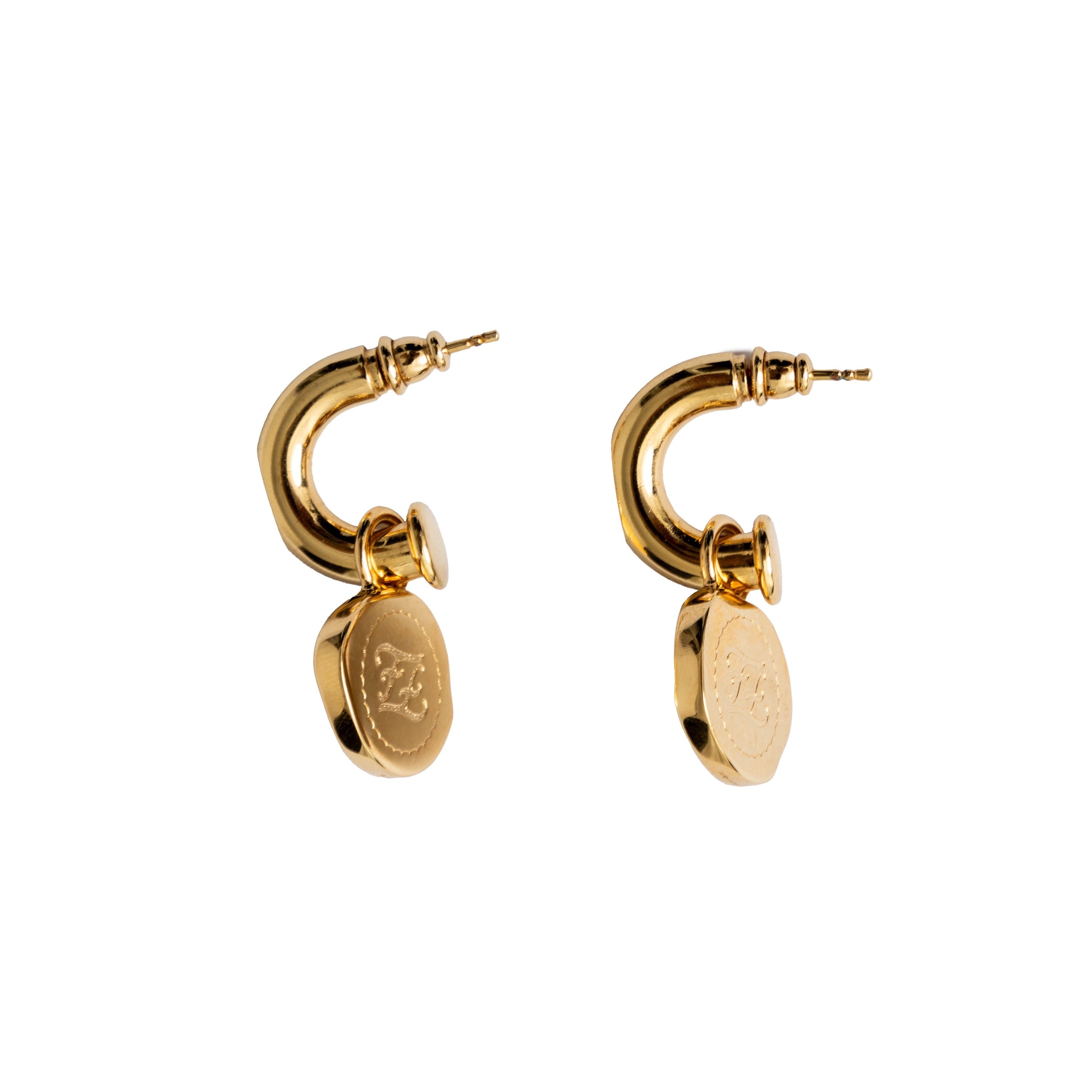 Fendi Karligraphy Drop Earrings - '10s