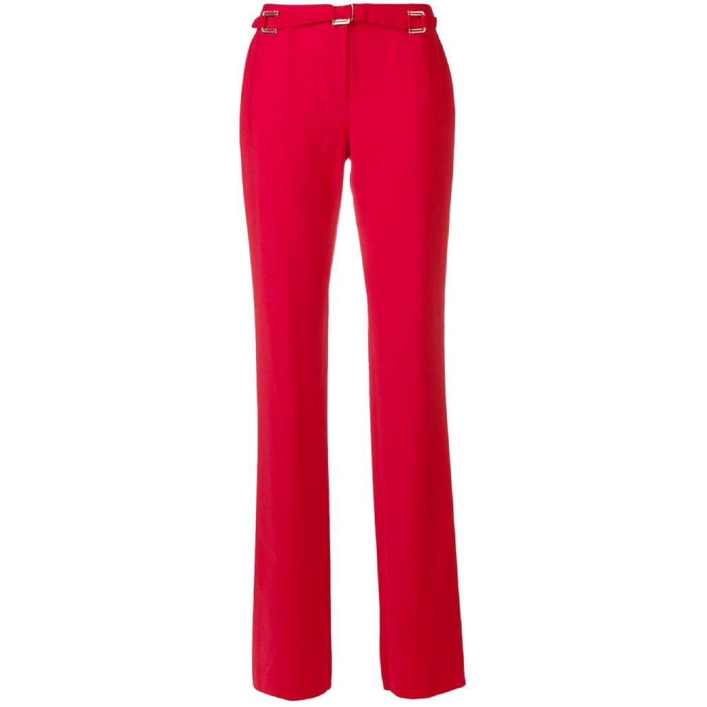 Versace Red Wool Trousers - 2000s