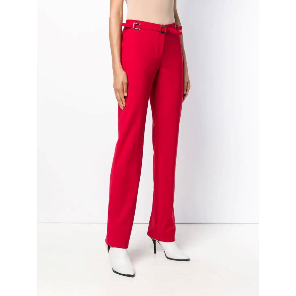 Versace Red Wool Trousers - 2000s