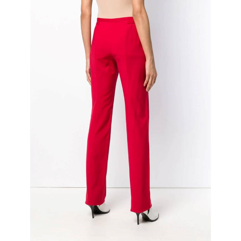 Versace Red Wool Trousers - 2000s