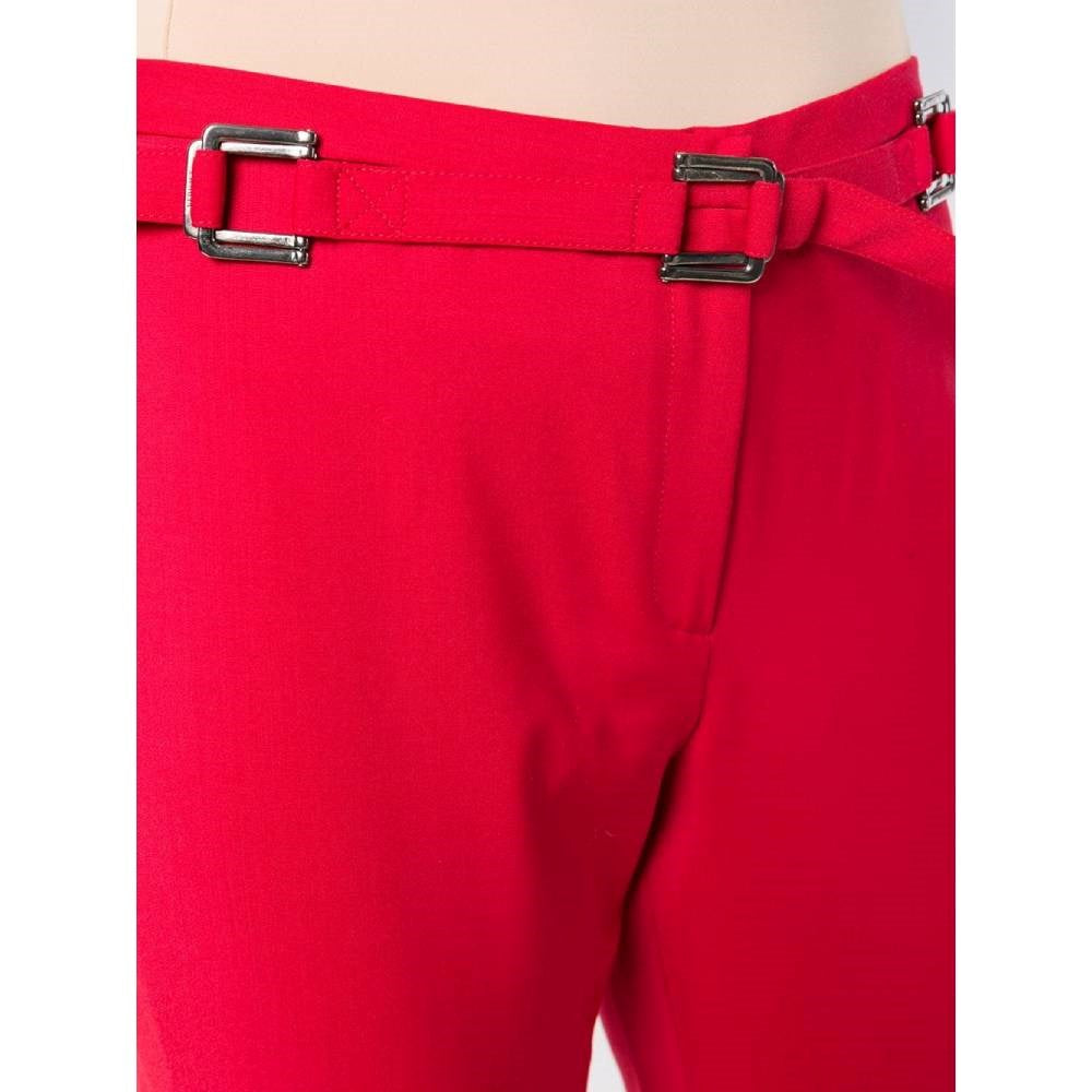 Versace Red Wool Trousers - 2000s