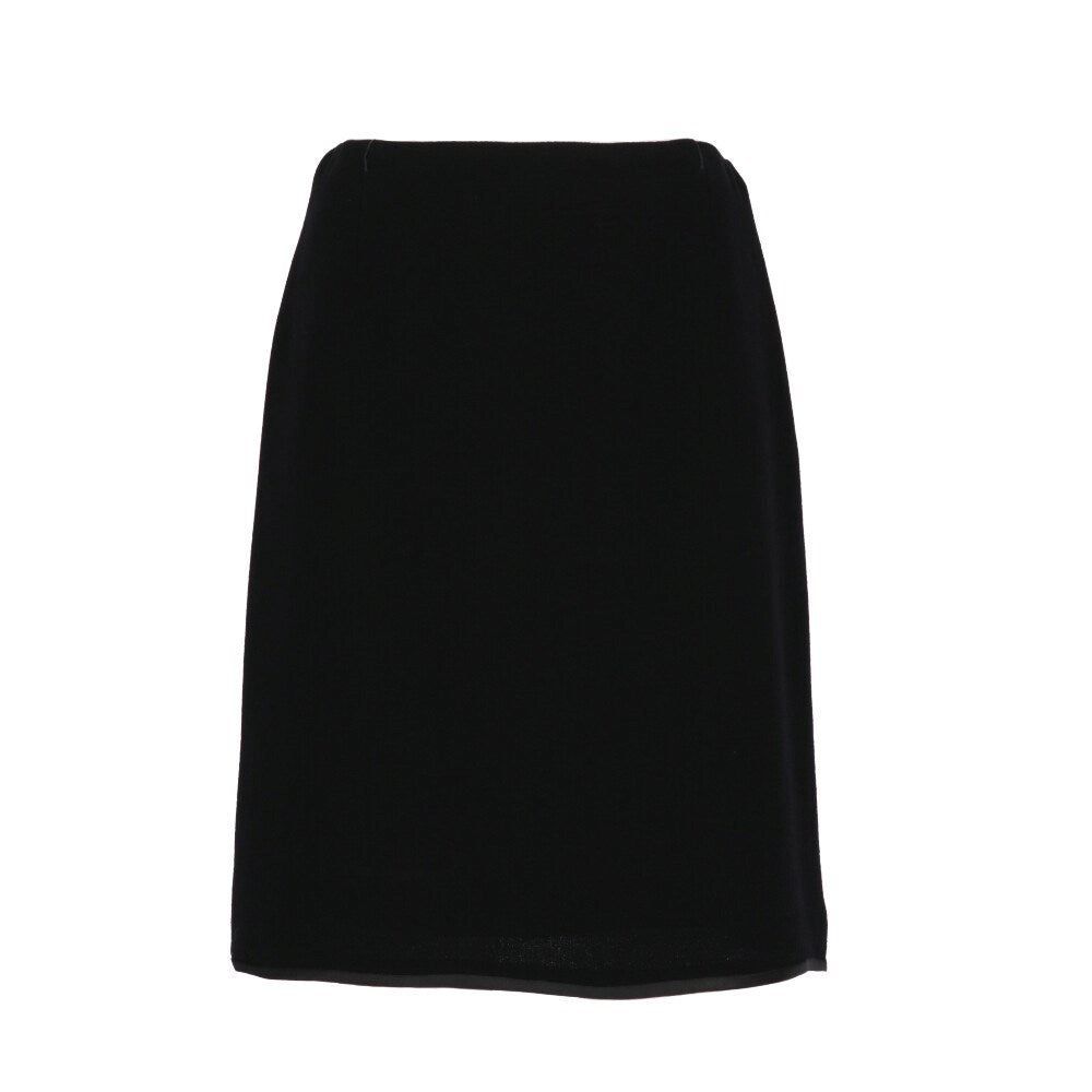 Gianni Versace Black Wool Skirt - '90s