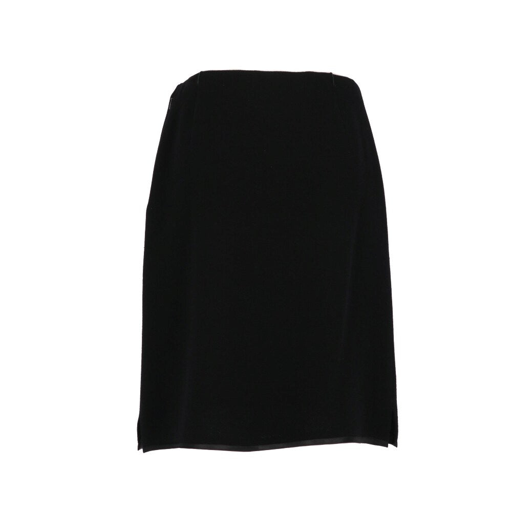 Gianni Versace Black Wool Skirt - '90s