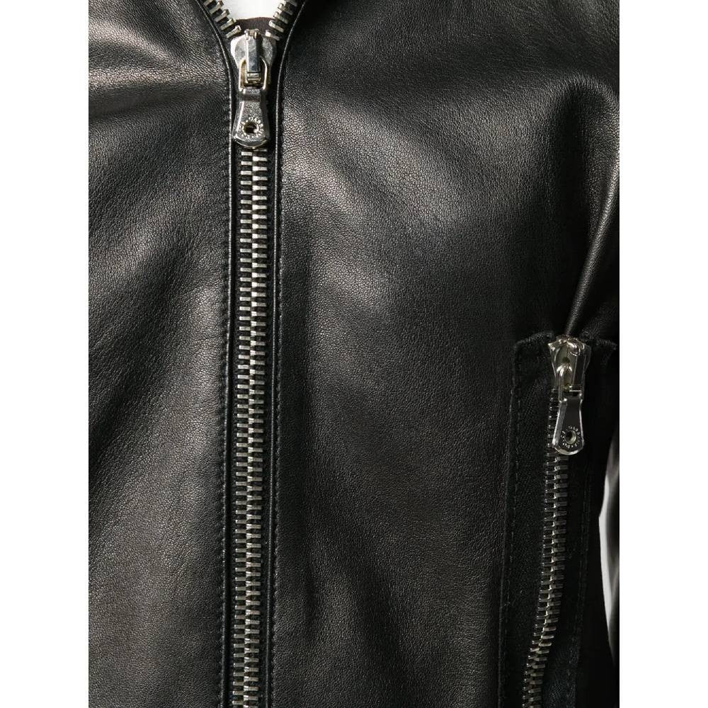 Dolce  Gabbana Black Leather Jacket - '90s