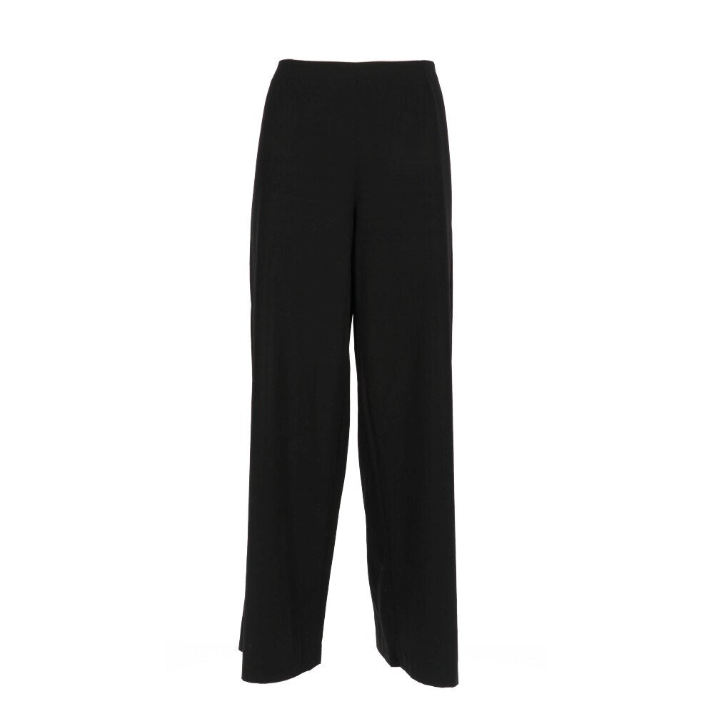 Chanel Black Wool Palazzo Trousers - 2000s