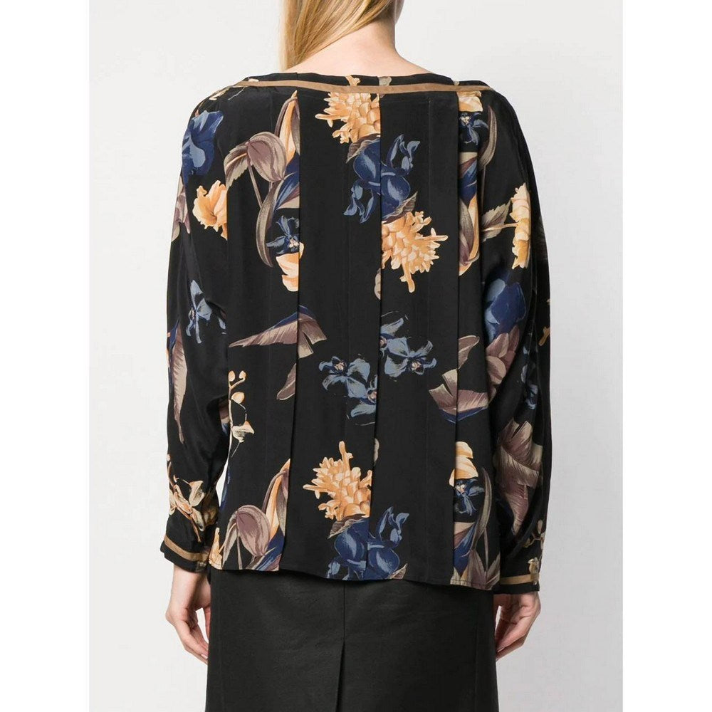 Gianni Versace Floral Silk Blouse - '80s