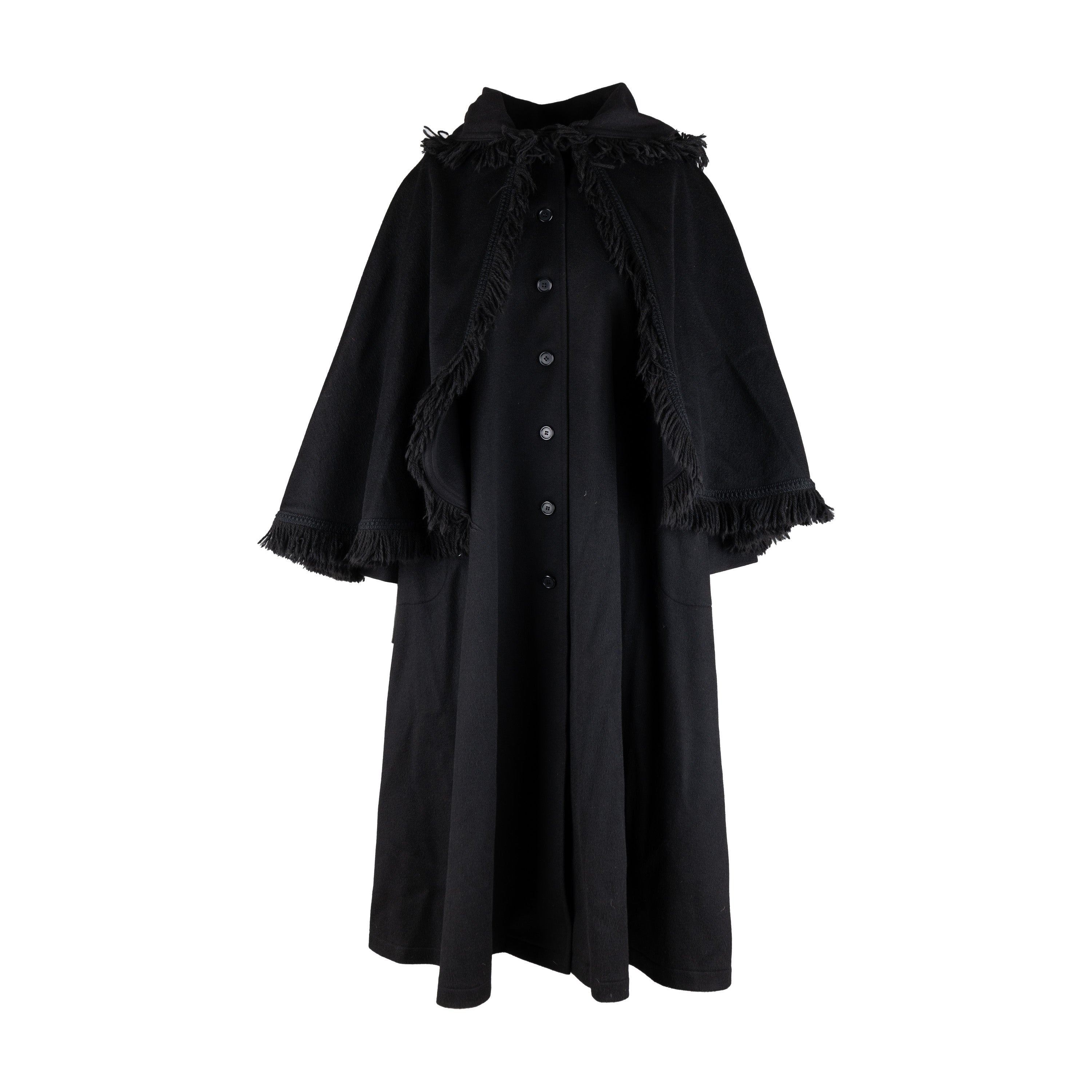 Yves Saint Laurent Vintage Hooded Cape Coat - '70s